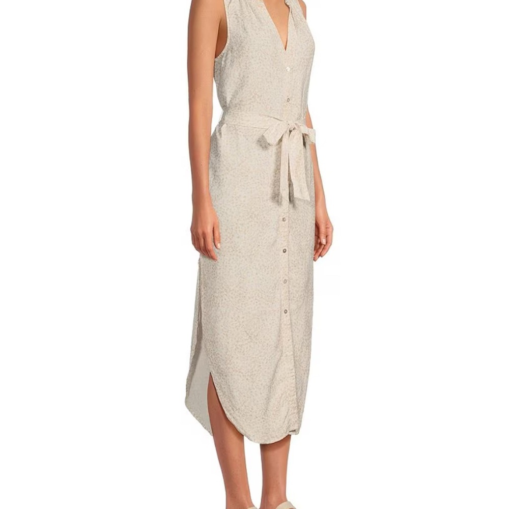NWT Cloth & Stone Linen Blend Button Front Midi Dress Sizes S & M - Picture 6 of 6